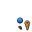 Blue Ice Cream Lamp