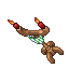 Green Wooden Candelabra