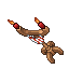 Red Wooden Candelabra
