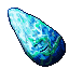 a blue stone
