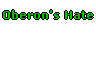 Oberon's Hate