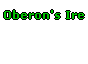 Oberon's Ire